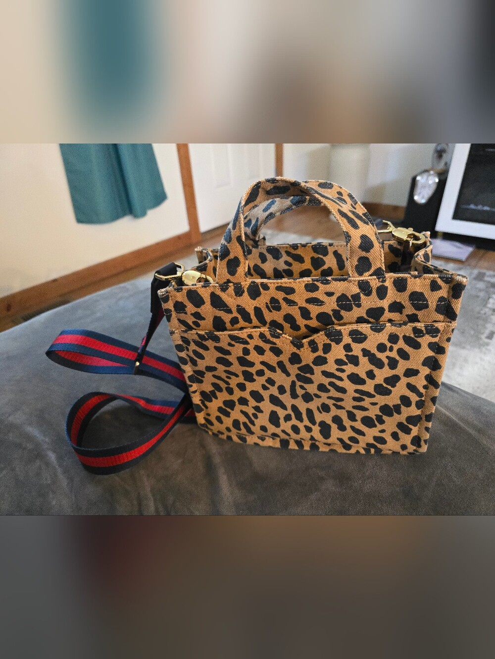 STELLA & DOT Game Changer Leopard Tote